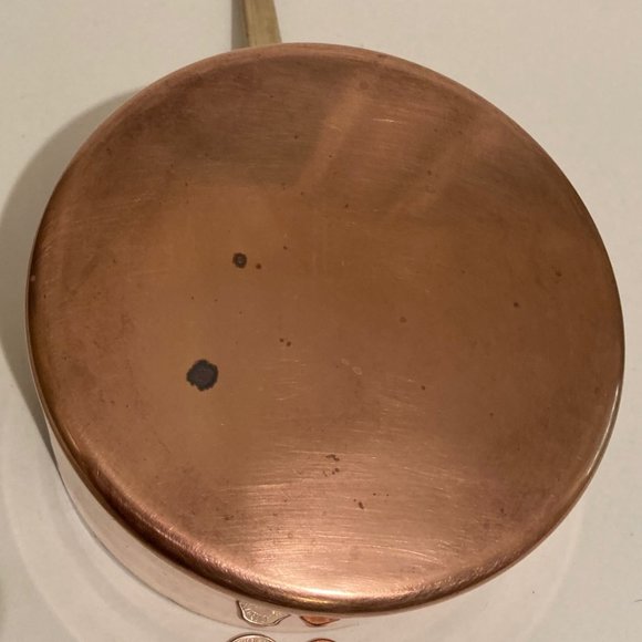 Vintage Metal Copper and Brass Cooking Pot - Picture 2 of 6